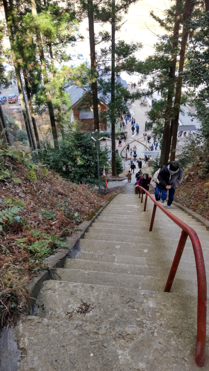 釣石神社の階段